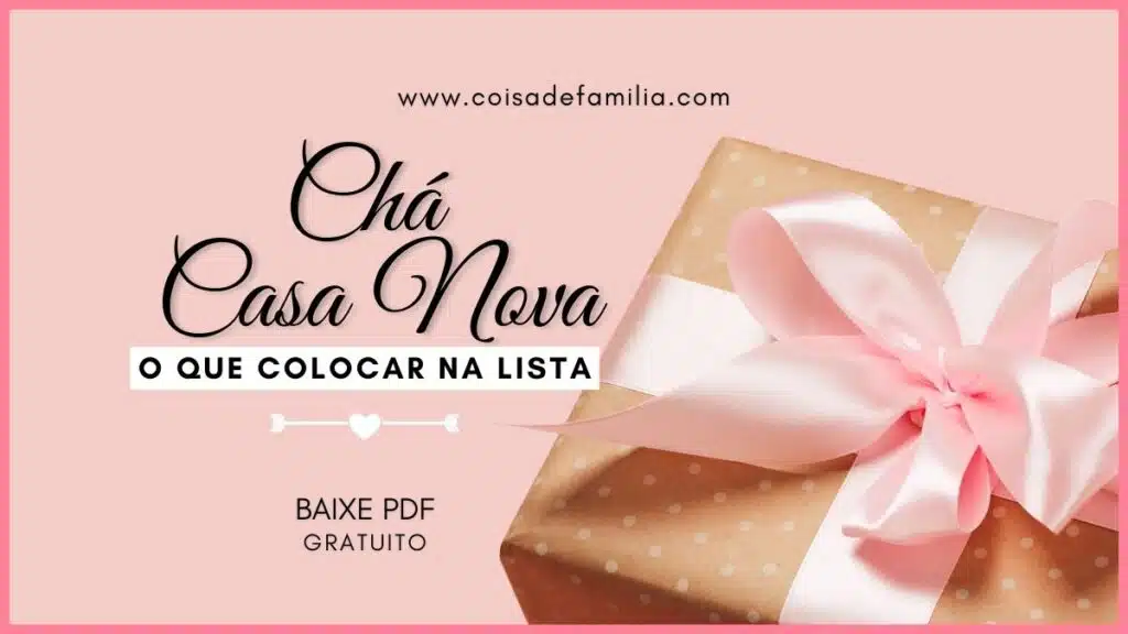 O que colocar na lista de chá de casa nova